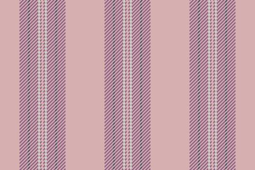 Picture vertical stripe fabric, individuality seamless background . Native lines texture pattern textile in light and pink colors. vector