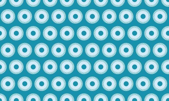 sin costura verde azulado y ligero azul circular modelo. elegante geométrico diseño ideal para textil huellas dactilares, sitio web antecedentes, o embalaje. sutil, repitiendo motivo evoca calma y orden. vector