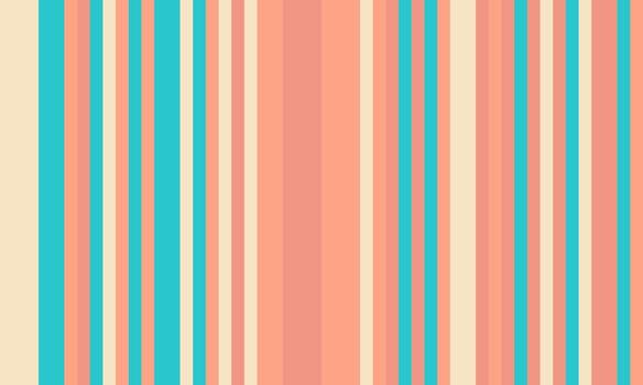 Vibrant vertical stripes in calming pastel peach, cream, and turquoise. Perfect for backgrounds, website design, or textile patterns. Evokes feelings of summer, serenity, and minimalist style. vector