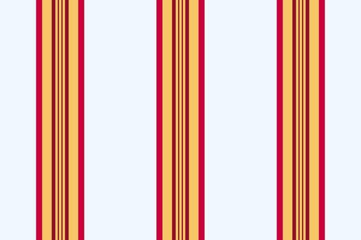 Classic striped pattern. Vertical red gold lines on white, even spacing. Versatile background for design, fabric, textile, and creative projects. vector
