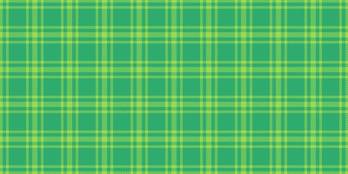 Lumberjack check fabric plaid, stitched seamless pattern background. Invitation texture textile tartan in green color. vector