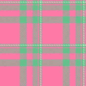 Robe background check , customizable texture tartan plaid. Best pattern fabric textile seamless in pink and green colors. vector