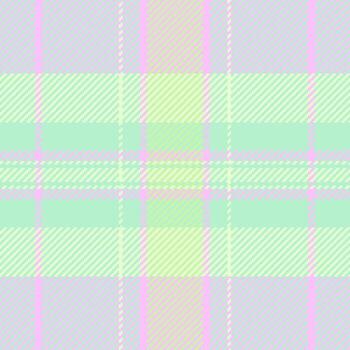 Art seamless plaid fabric, fancy check texture. Latin background textile pattern tartan in light and green colors. vector