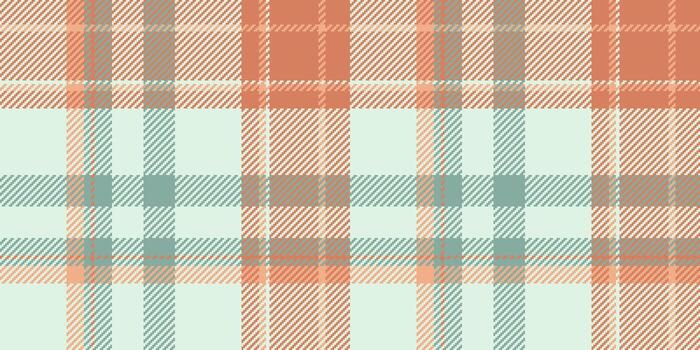 Soft tartan pattern featuring gentle coral teal tones. Great for backgrounds, apparel design or adding a touch of classic style to any project. Versatile vector