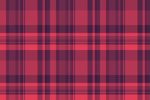 Seamless red plaid pattern. Classic textile design ideal for backgrounds, apparel, or festive projects. Adds warmth cozy feel. Versatile texture. vector