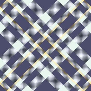 A geometric plaid pattern with pixelated texture. A classic checkered design. Ideal for fabric, wallpaper, or modern backgrounds. Perfect for vintage or retro designs. vector