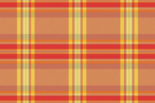 Checking tartan check background, greeting card pattern texture plaid. Scrapbook textile fabric seamless in red and glossy gold colors. vector