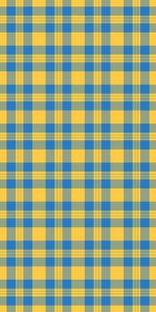 Vibrant yellow and blue plaid pattern. Perfect for textile design, website backgrounds, or cheerful branding. This seamless texture evokes feelings of warmth and optimism. vector