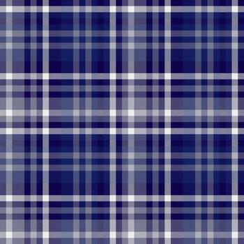 Classic blue plaid pattern. Seamless design, herringbone texture. Versatile for backgrounds, apparel, or digital projects needing a timeless, elegant touch. vector