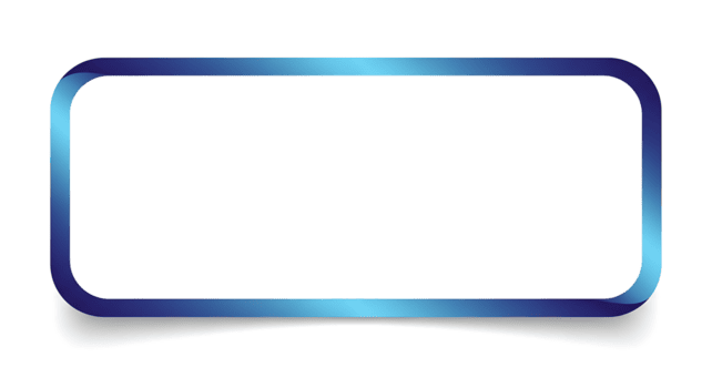 avrundad rektangulär ram med lutning blå kanter och skugga. png