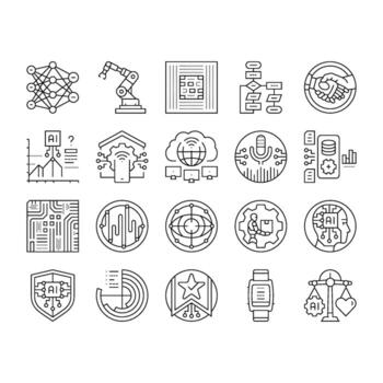 ai integración automatización conjunto articulo vector