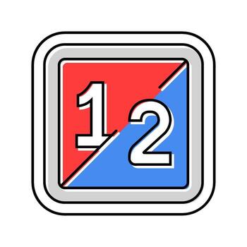 dual mode color icon object vector