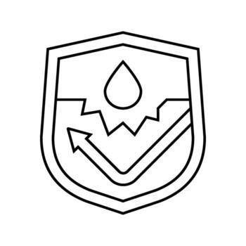 rust resistant line icon entity vector