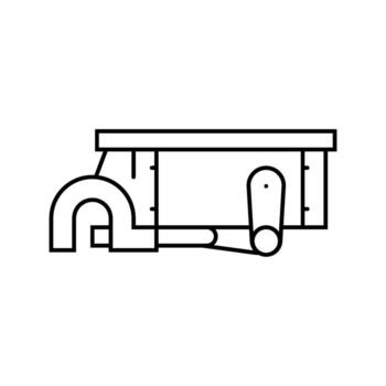 payload attachment unmanned aerial vehicle line icon module vector