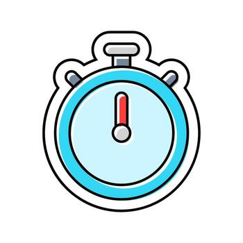 built timer color icon component vector