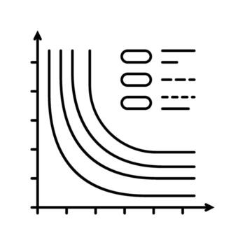 loss function chart machine learning line icon module vector