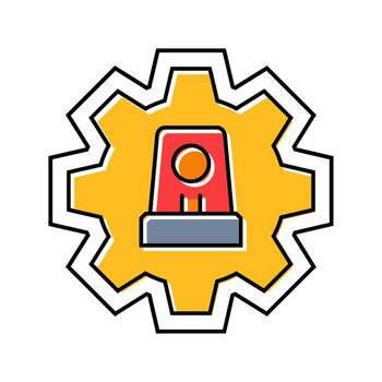 emergency mode feature color icon entry vector