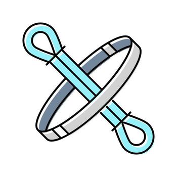 extensión banda funcional aptitud color icono objeto vector