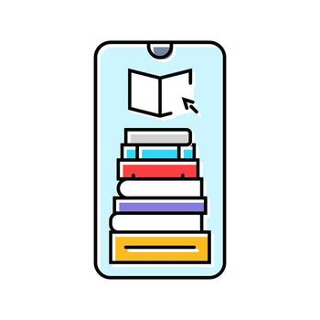 study resources education platform color icon item vector