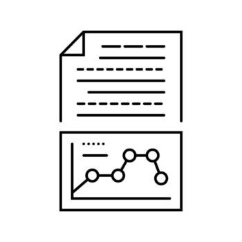 text analysis graph nlp line icon item vector