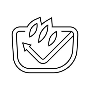 scratch resistant lens line icon part vector