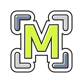 pre programmed modes color icon constituent vector