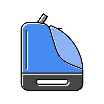 boot bag snowboard color icon component vector