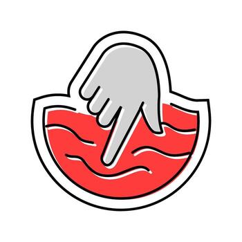 soft touch color icon mark vector