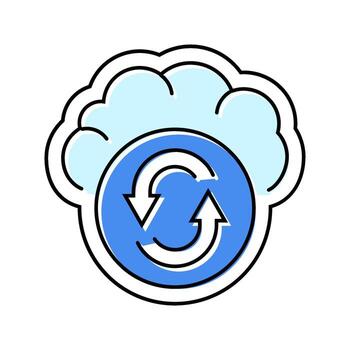 app sync color icon object vector