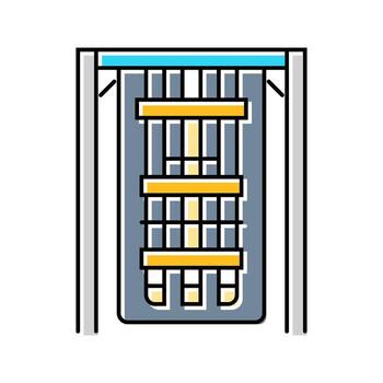 processor inside cooling chamber color icon part vector