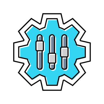 personalizable caracteristicas color icono articulo vector