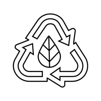 sustainable sourcing line icon object vector