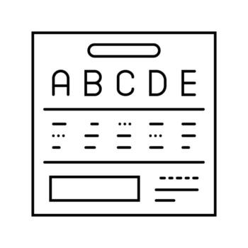 grading system education platform line icon unit vector