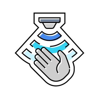 motion activated color icon element vector