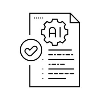 accountability checklist line icon object vector