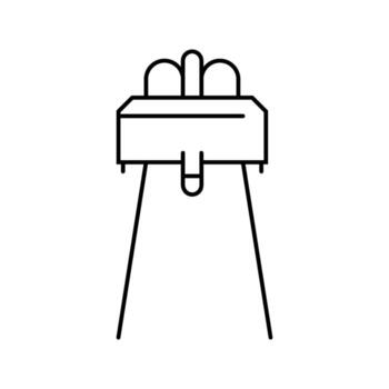 infrared sensor module line icon indicator vector