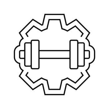 high load capacity line icon element vector