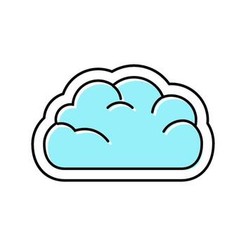 nube informática color icono elemento vector