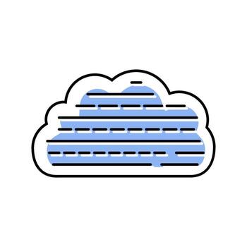 word cloud nlp color icon product vector