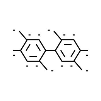 pcb molecule structure line icon component vector