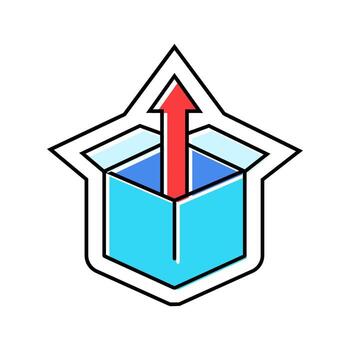 quick release color icon fragment vector