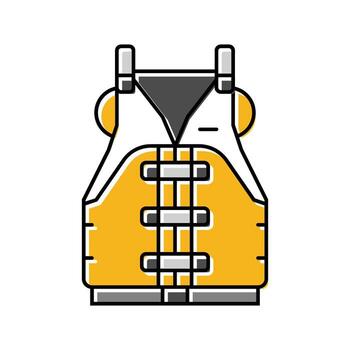 personal flotación dispositivo pfd color icono elemento vector