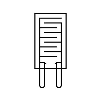 humidity sensor module line icon indicator vector