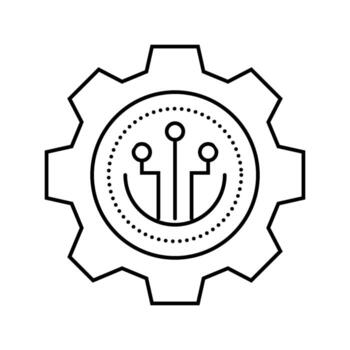 governance token decentralized application line icon component vector