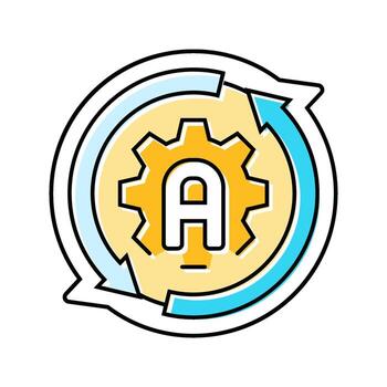 auto adjust feature color icon constituent vector