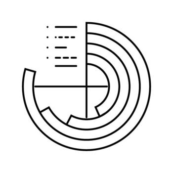 datos visualización gráfico profundo aprendizaje línea icono detalle vector