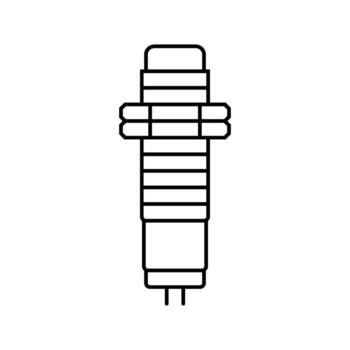 proximity sensor module line icon constituent vector