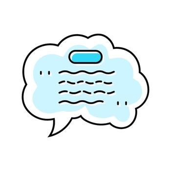 context bubble nlp color icon indicator vector