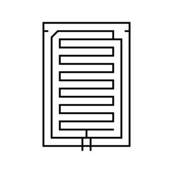 rain detection sensor line icon detail vector
