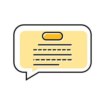 speech bubble nlp color icon object vector